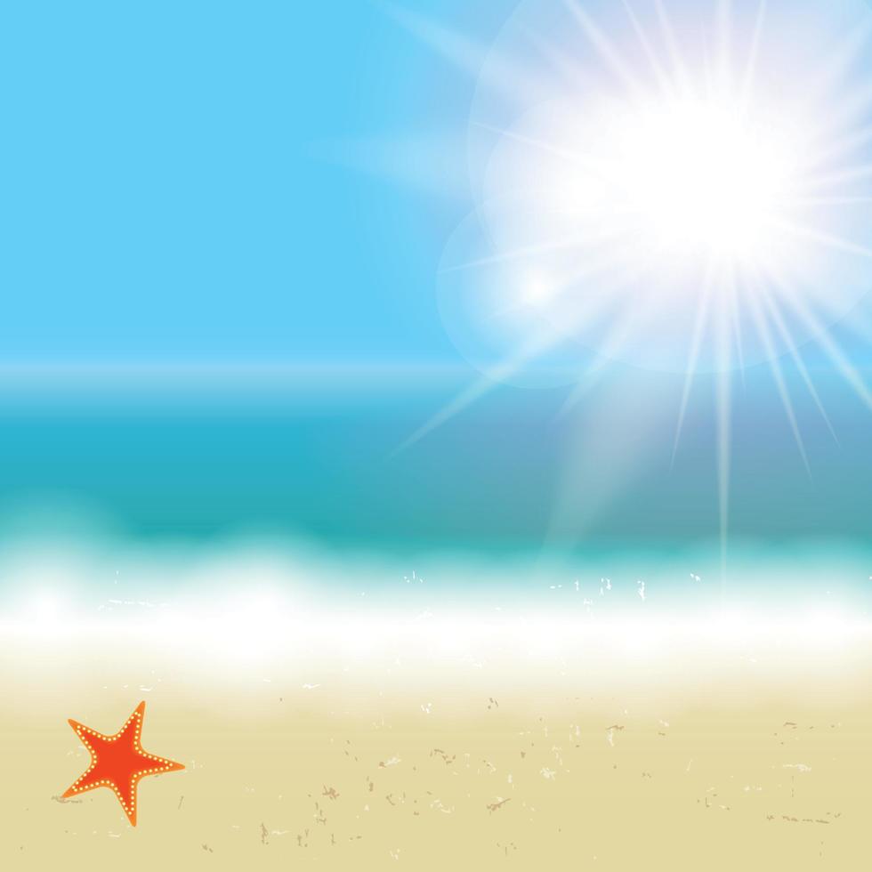 Ilustración de vector de fondo natural soleado de verano