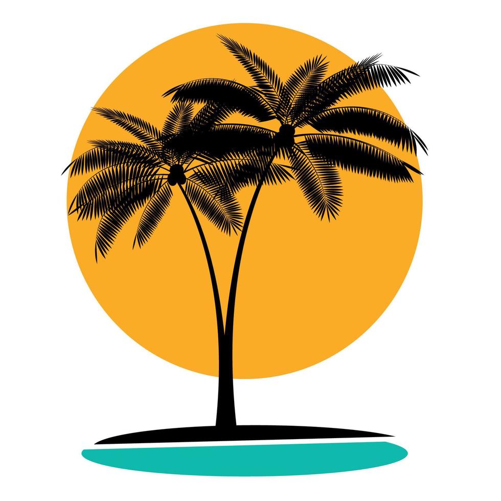 Palm Leaf Vector Illustration
