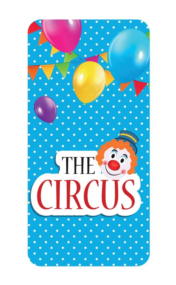 The Circus Banner Vector Illustration