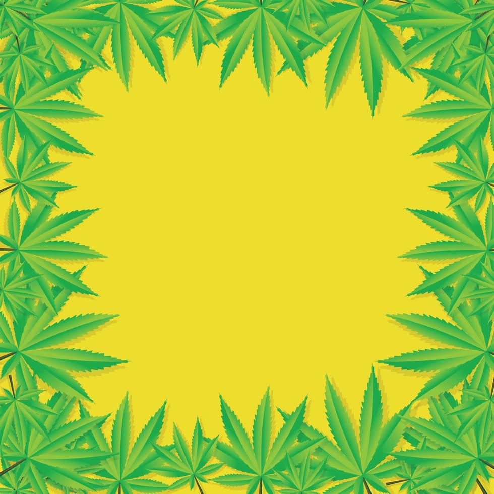 Ilustración de vector de fondo de cannabis abstracto