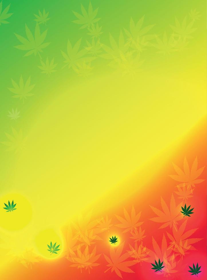 Ilustración de vector de fondo de cannabis abstracto