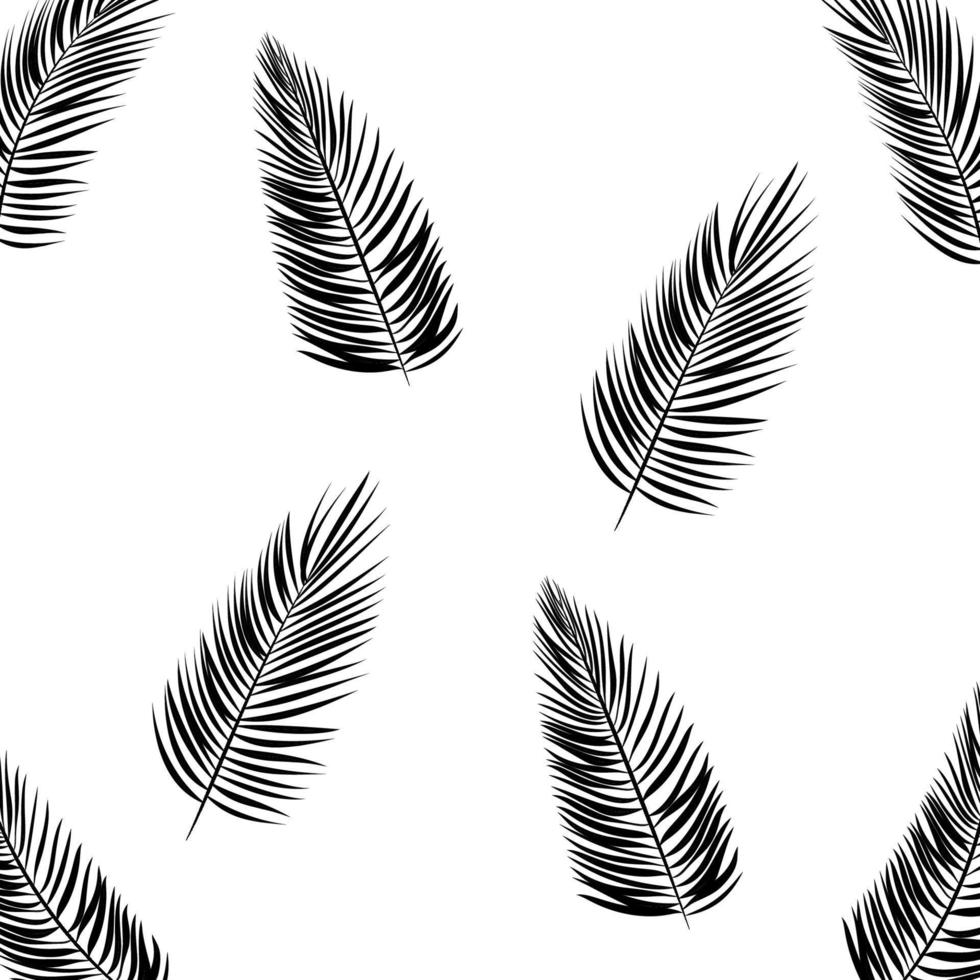 Palm Leaf Vector Background Illustration