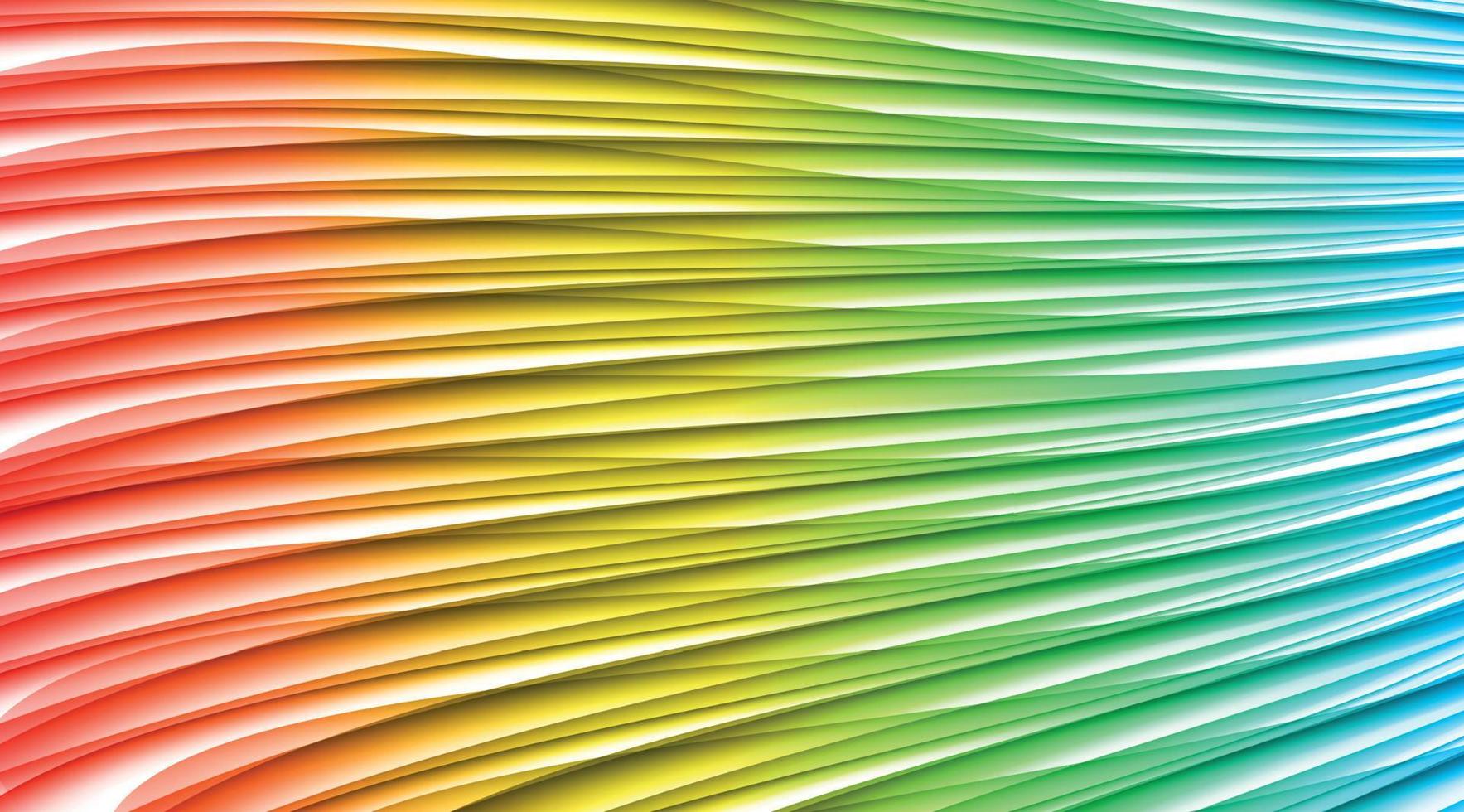 Abstract Colored Wave on  Background. Vector Illustration