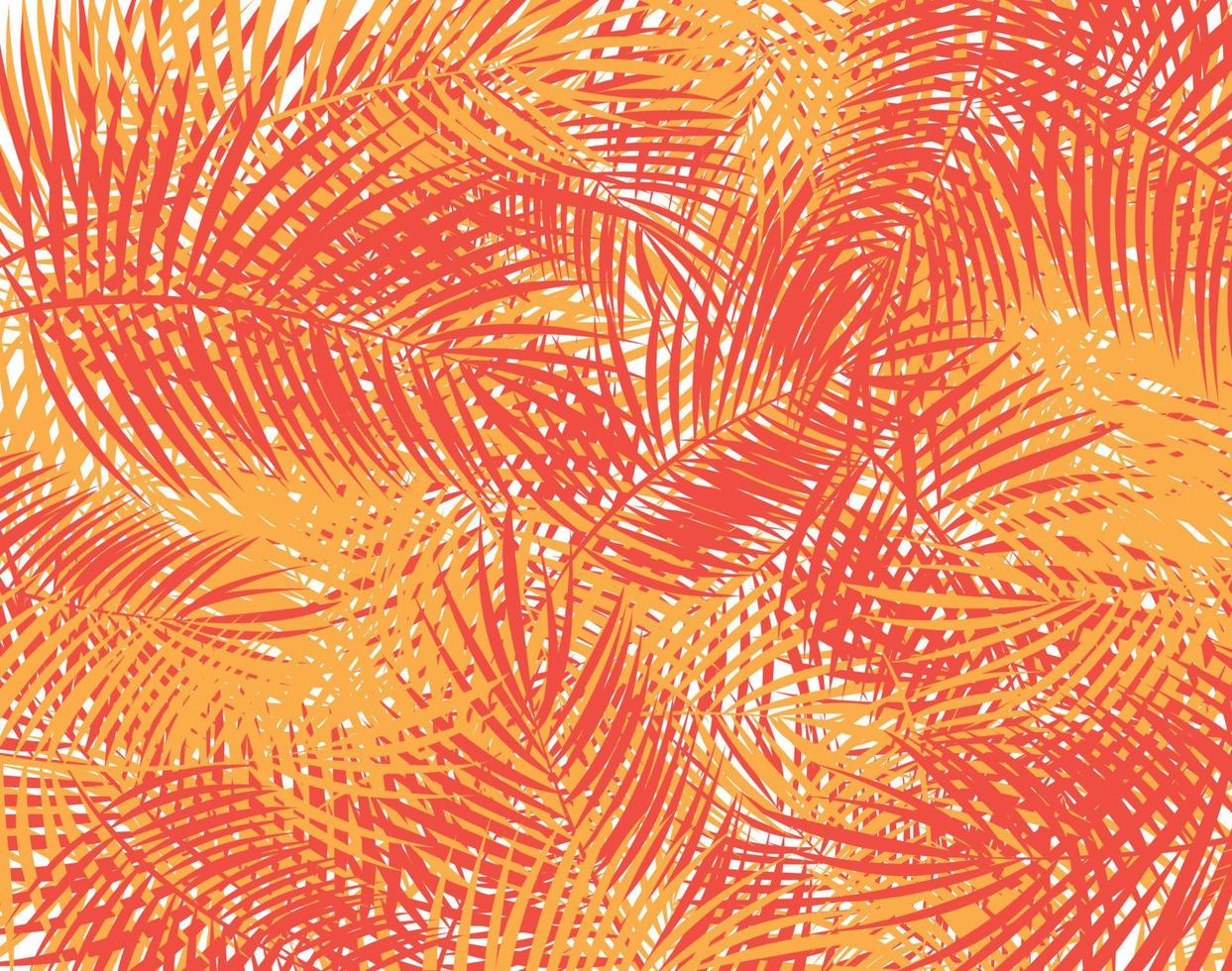 Palm Leaf Vector Background Illustration