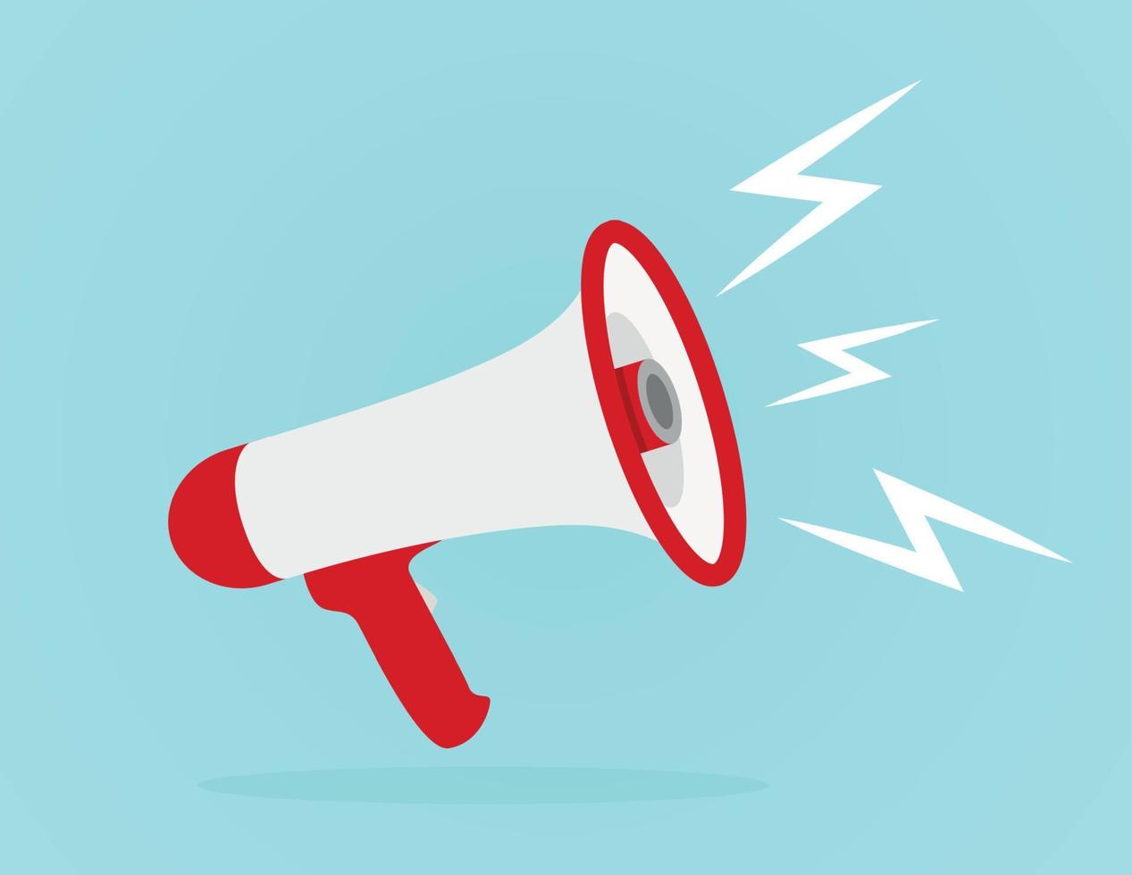 Megaphone. Vector Illustration.