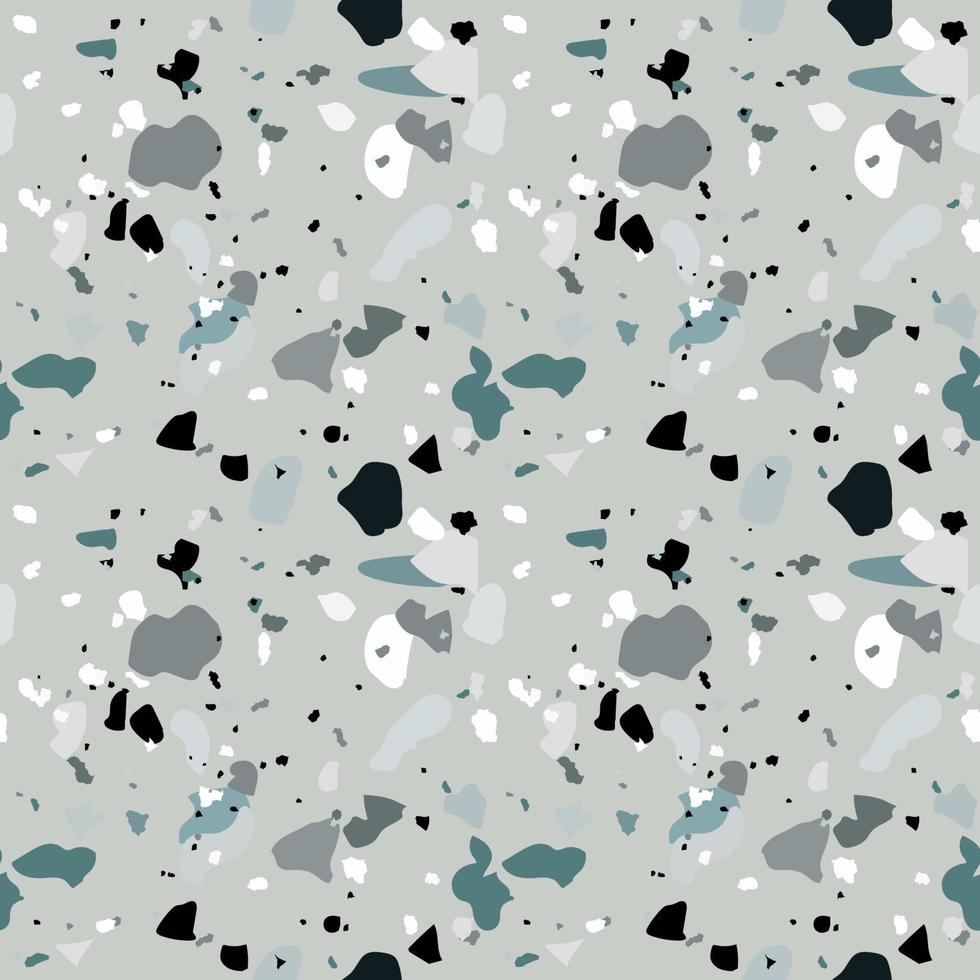 Naturalistic marble floor, with the addition of granite, quartz, glass, calcite, dolomite. Seamless pattern. Vector Illustration