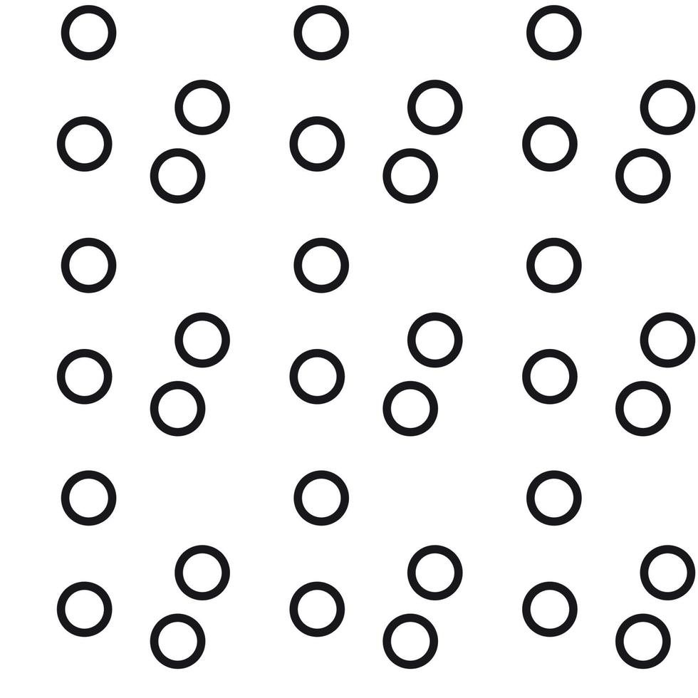 Fashionable black and white simple geometric shapes. Seamless pattern. Vector Illustration