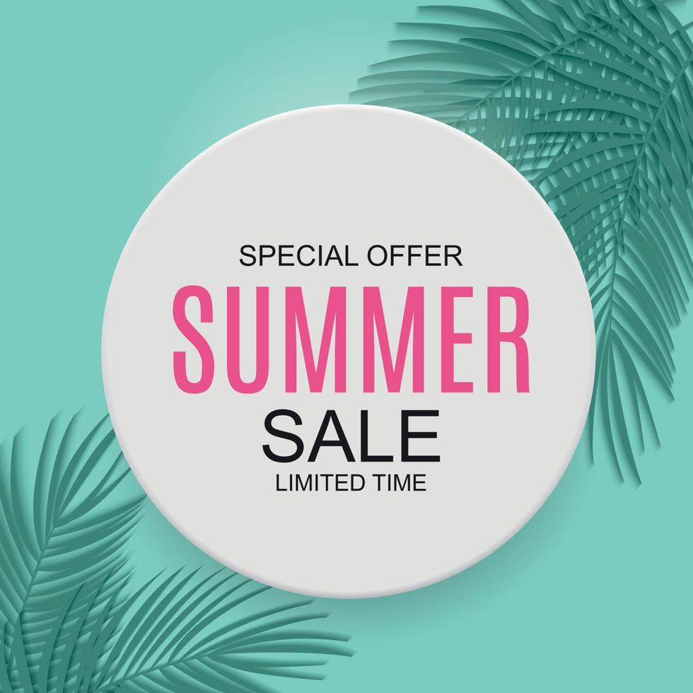 Summer Sale concept Background. Vector Illustration