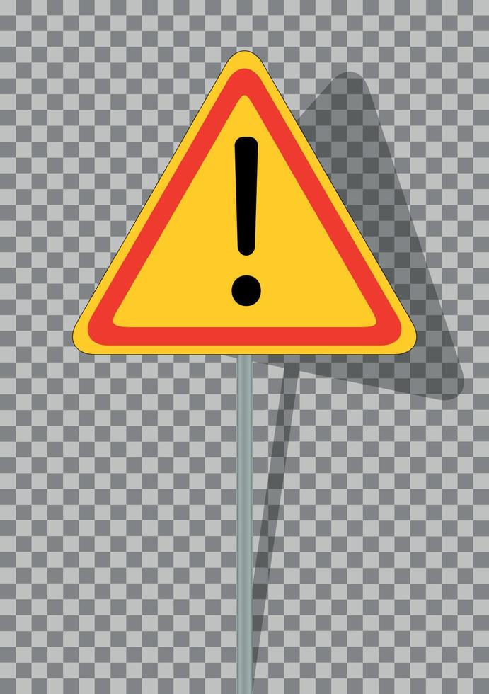 Road signs. Orange Badge guardrails on transparent background. Vector Illustration.