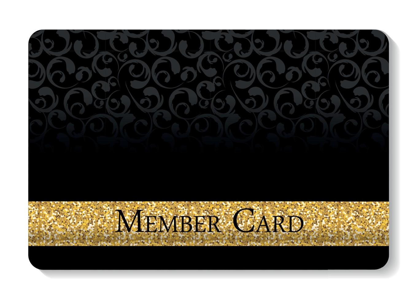 VIP Members Card Vector Illustration