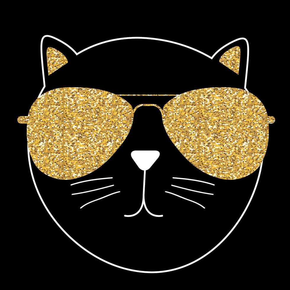 Cute Handdrawn Cat Vector Illustration