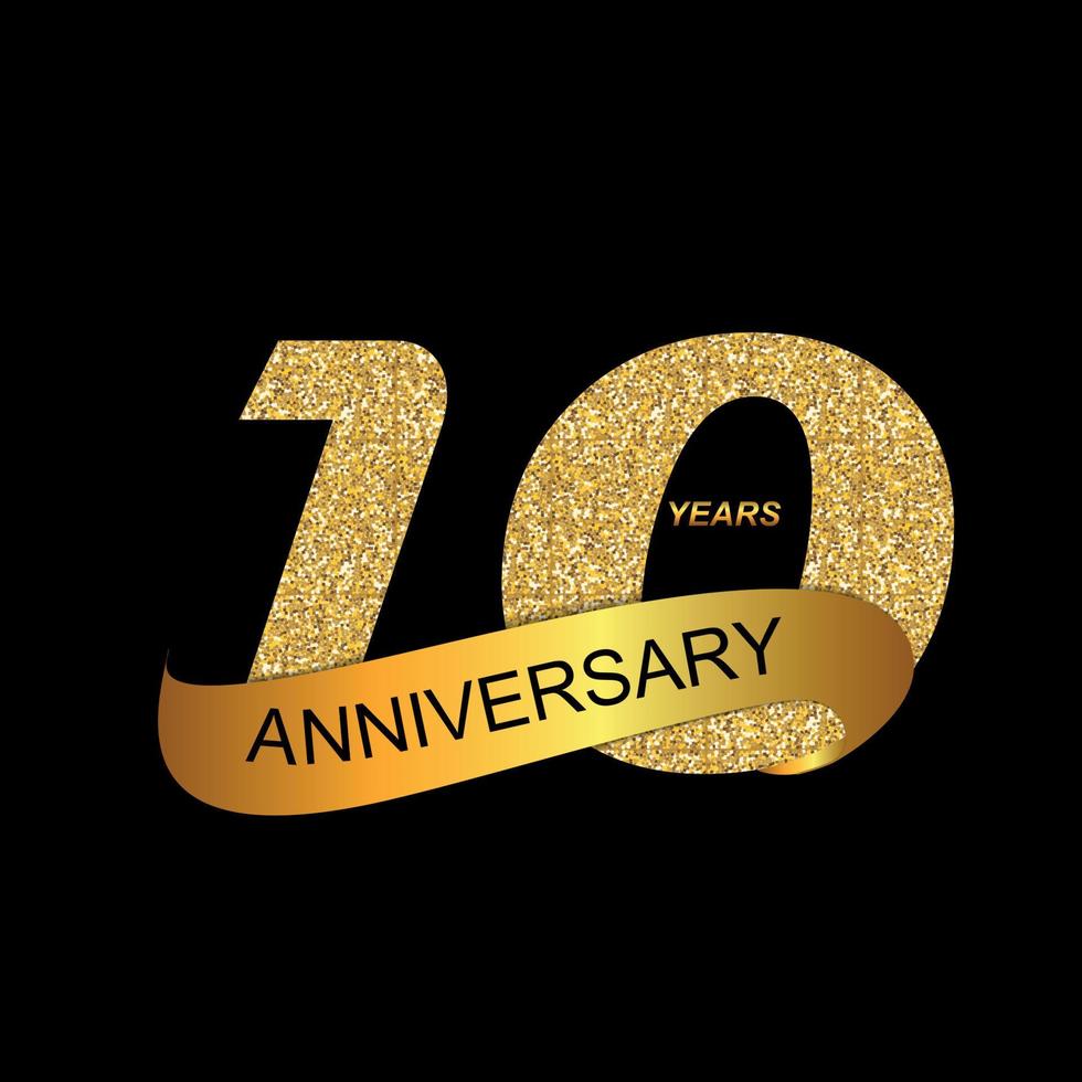 Template Logo 10th Anniversary Vector Illustration
