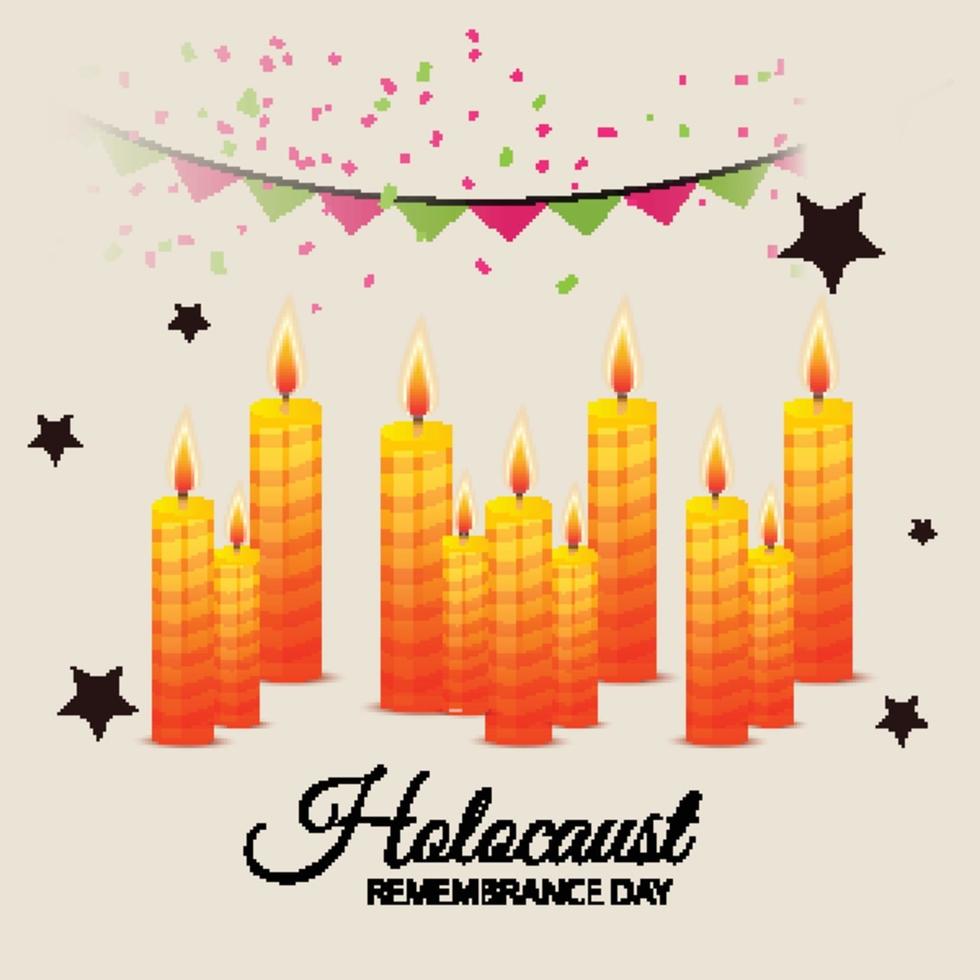 Vector Illustration of International holocaust remembrance day