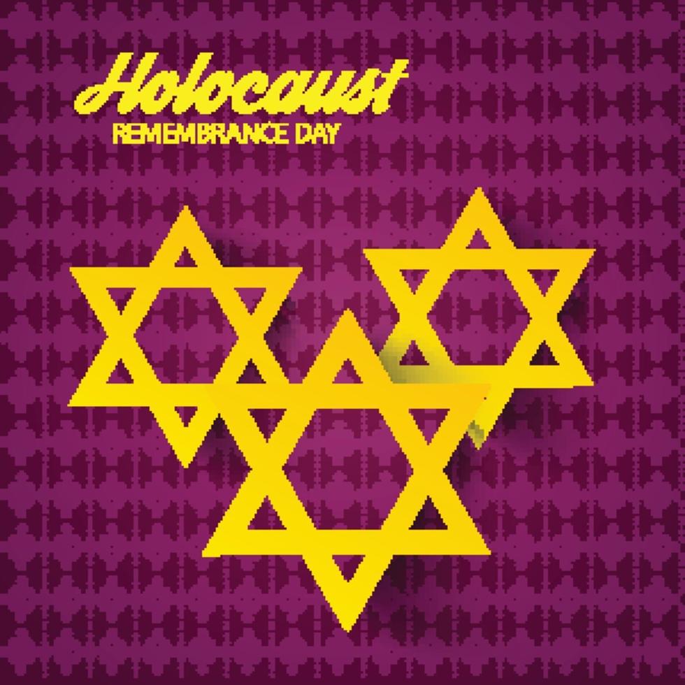 ilustración vectorial del día internacional del recuerdo del holocausto vector
