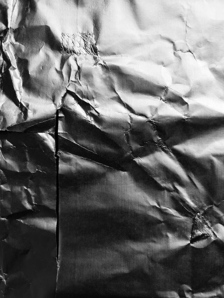 the surface of aluminium foil texture for background and design materials. crumpled texture collection of silver foil. abstract wrinkled pattern background. photo