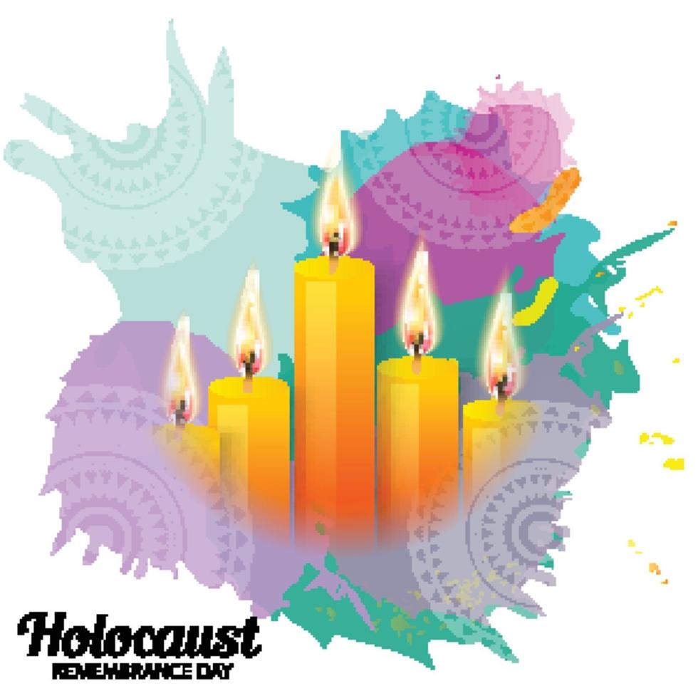 Vector Illustration of International holocaust remembrance day