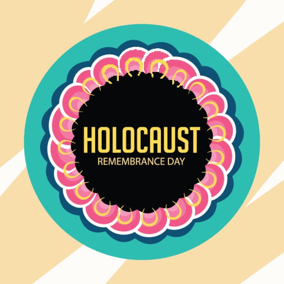 ilustración vectorial del día internacional del recuerdo del holocausto vector