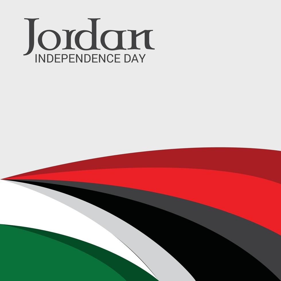 illustration of a background for Jordan Independence Day. vector