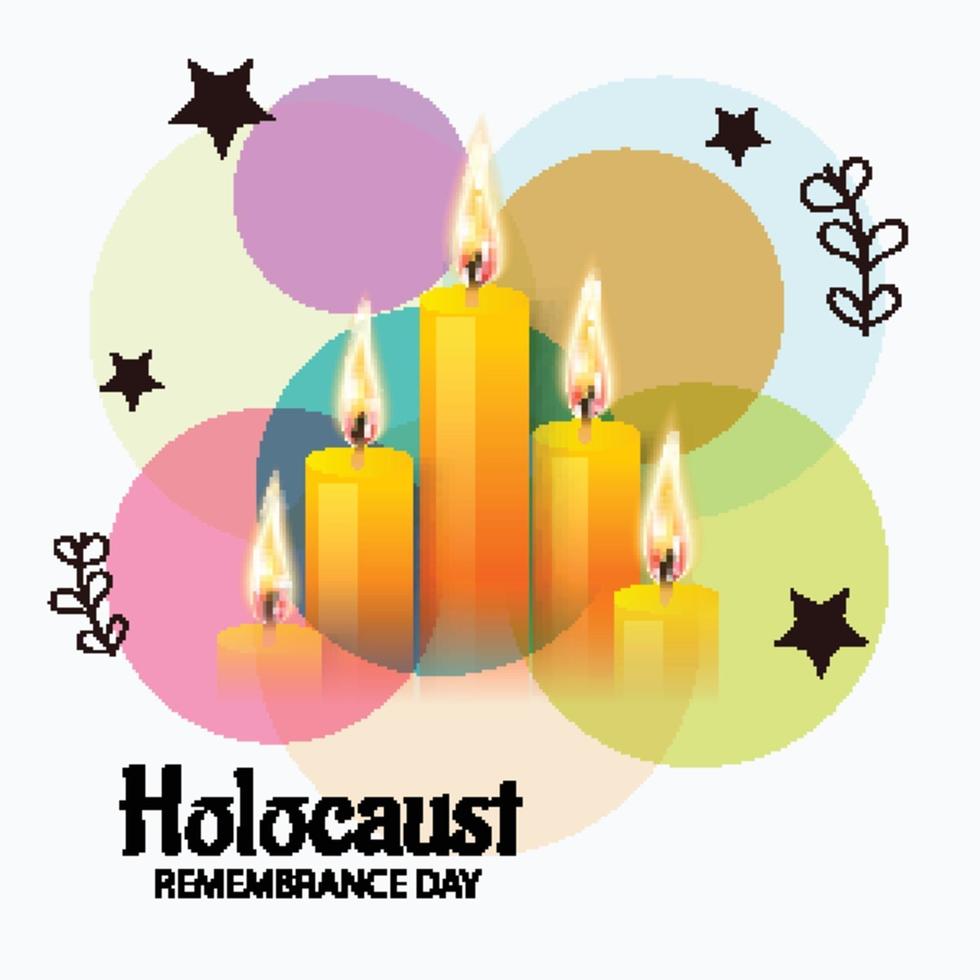 Vector Illustration of International holocaust remembrance day