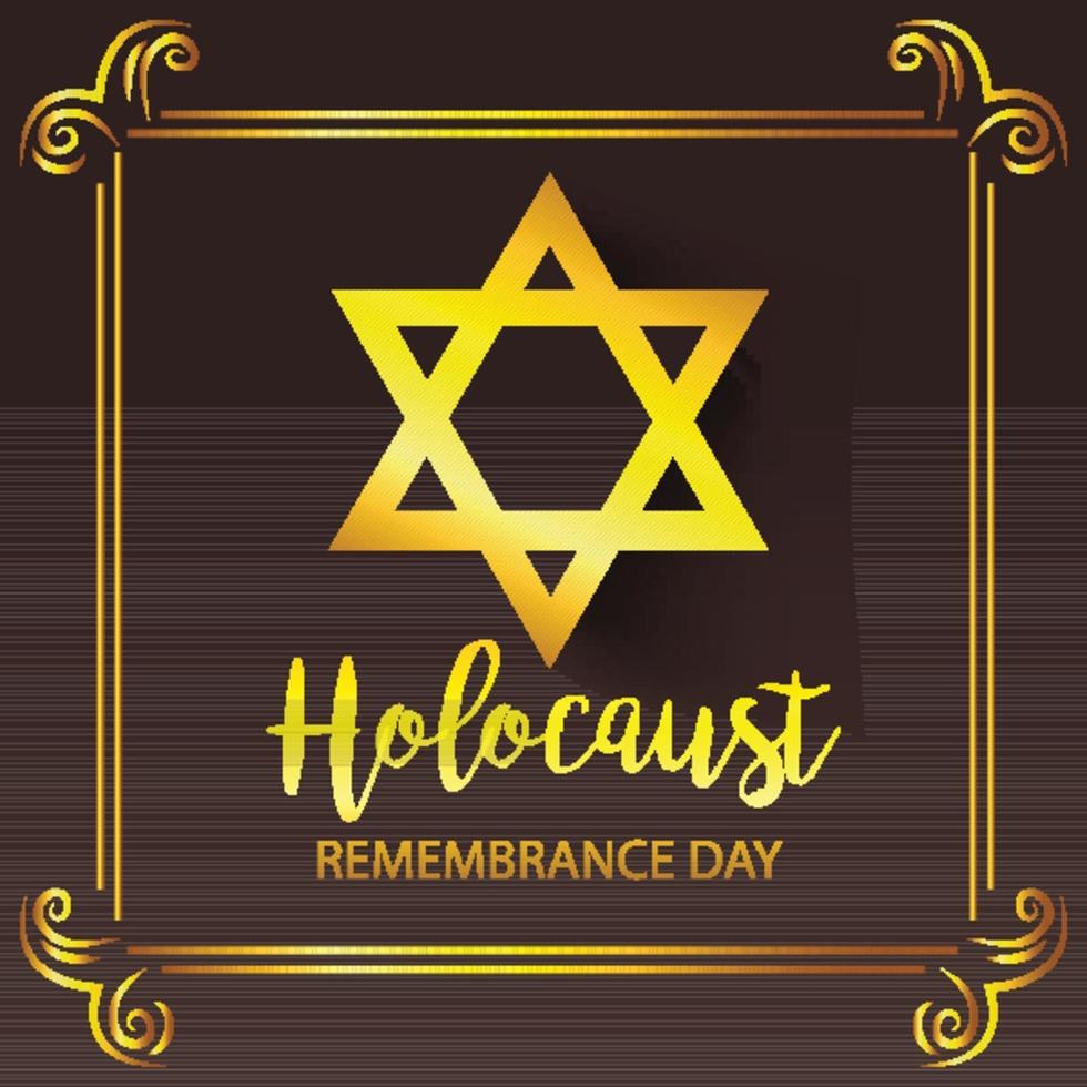 ilustración vectorial del día internacional del recuerdo del holocausto vector