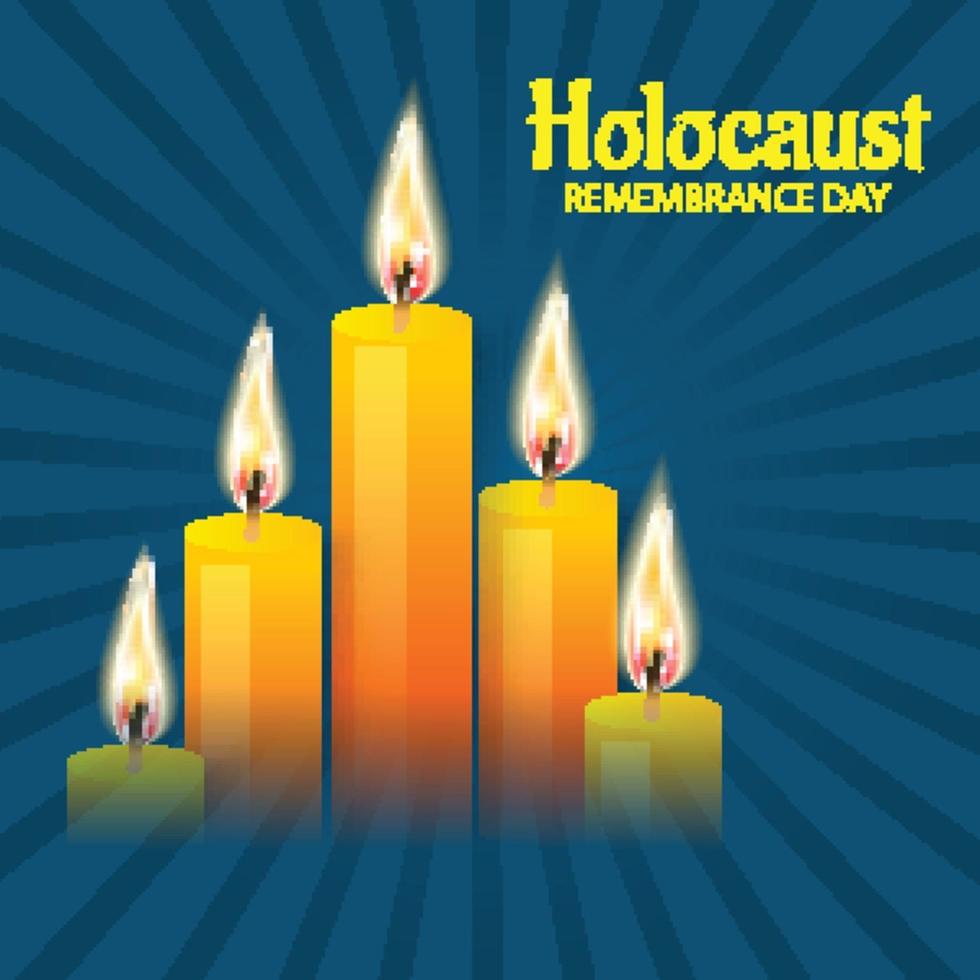 Vector Illustration of International holocaust remembrance day