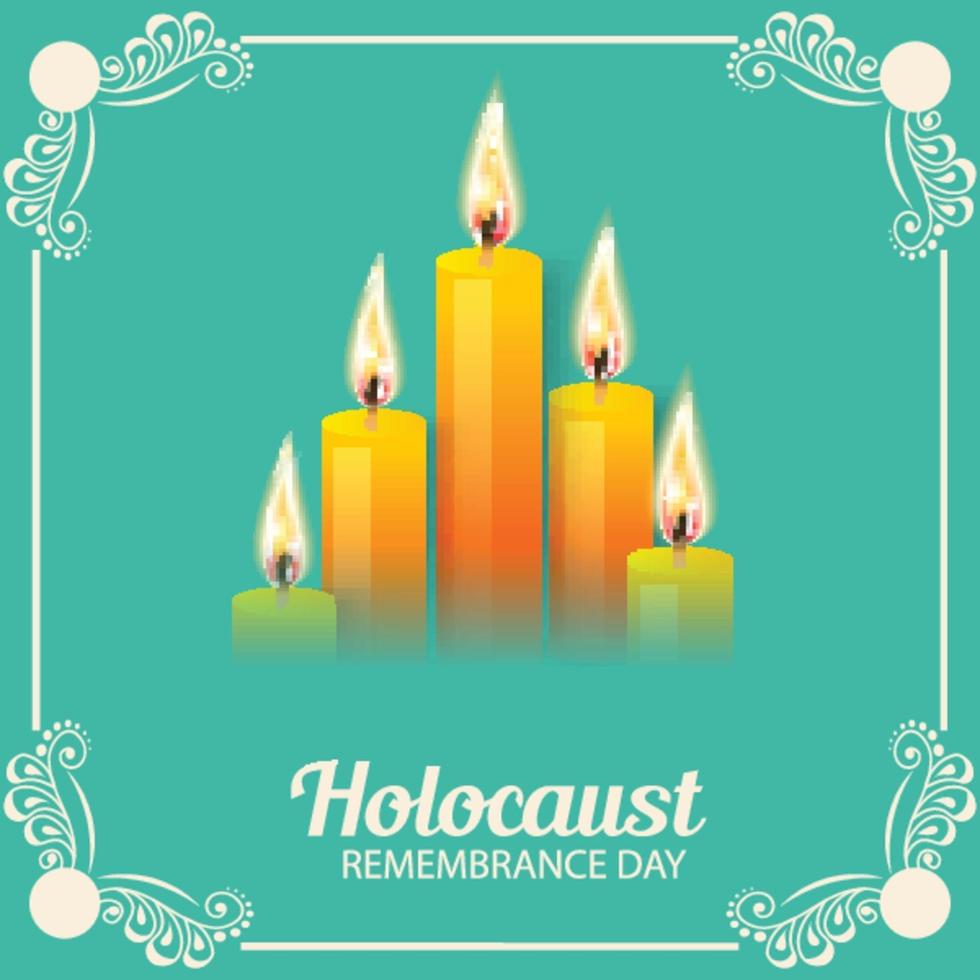 Vector Illustration of International holocaust remembrance day