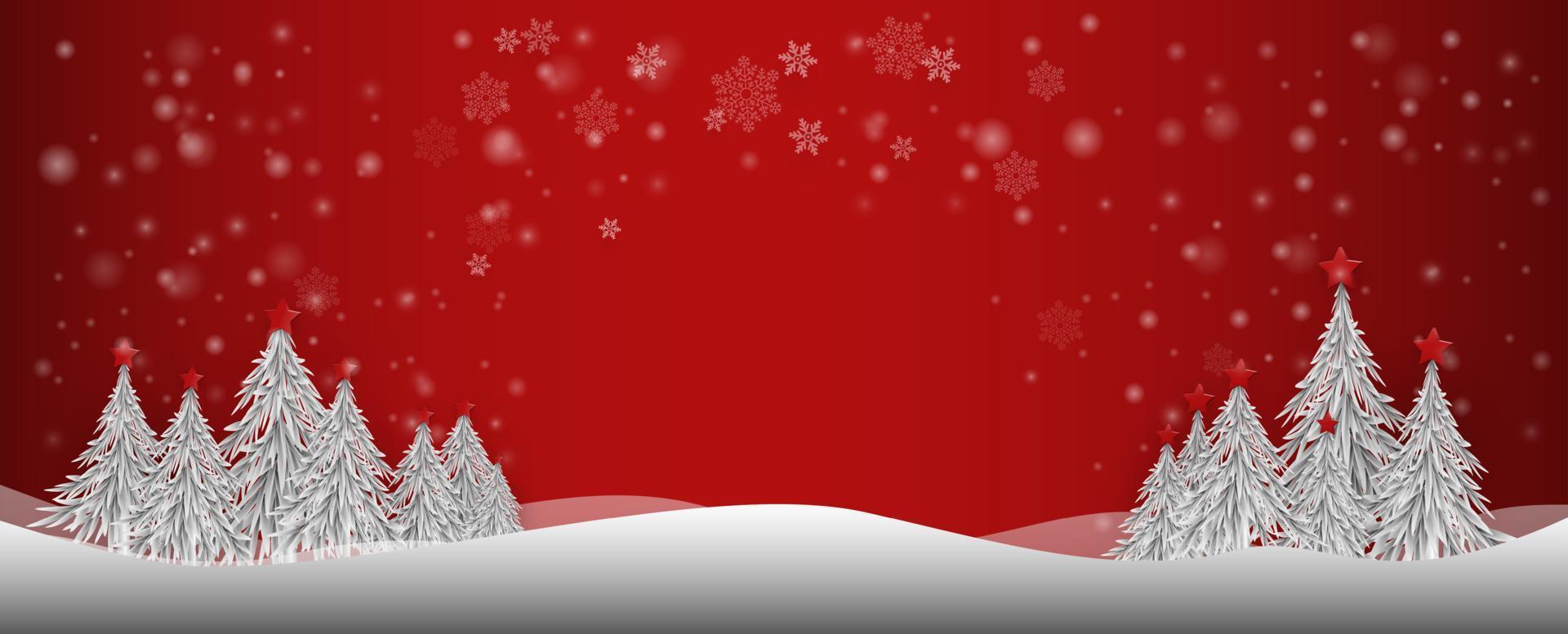Snowflake with Christmas tree. 3D design of vector illustration
