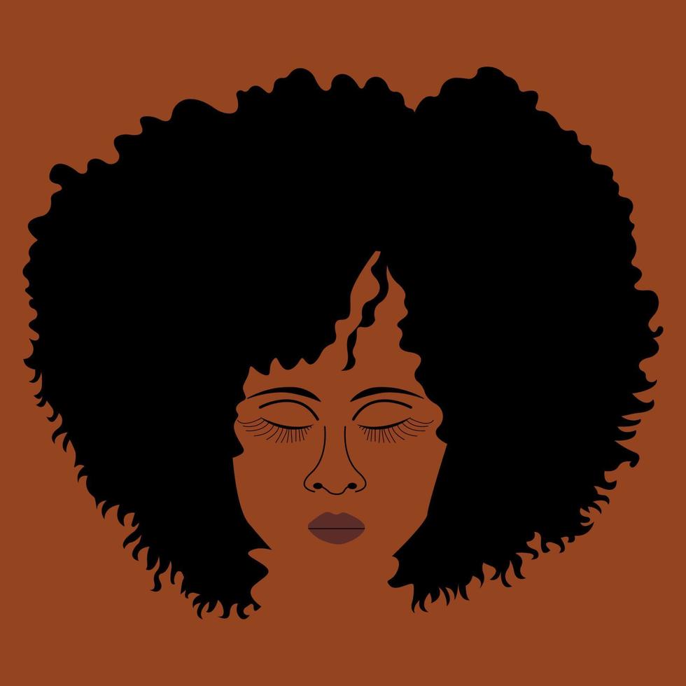 Ilustración de mujeres negras. vector