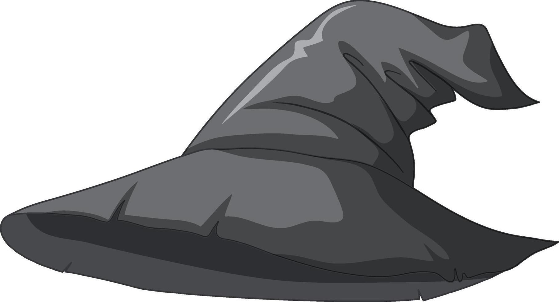 Witch hat cartoon on white background vector