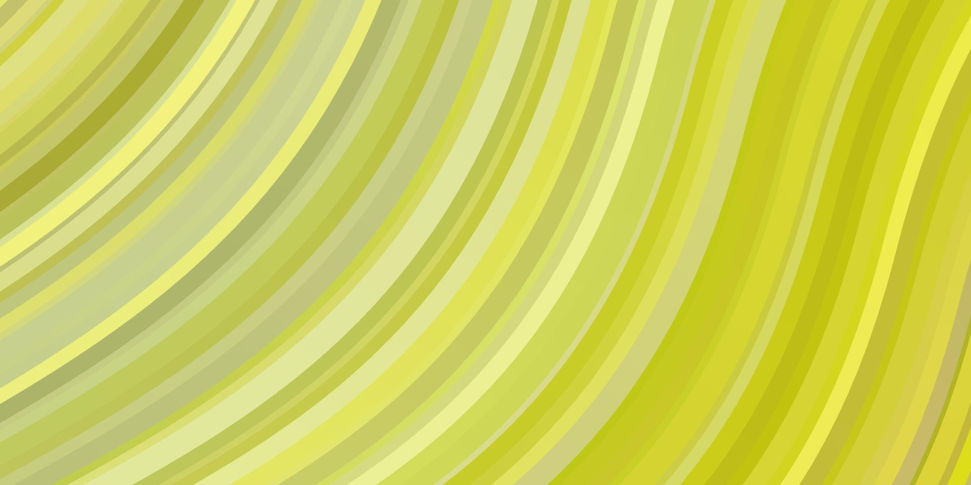 Light Green, Yellow vector texture with wry lines.