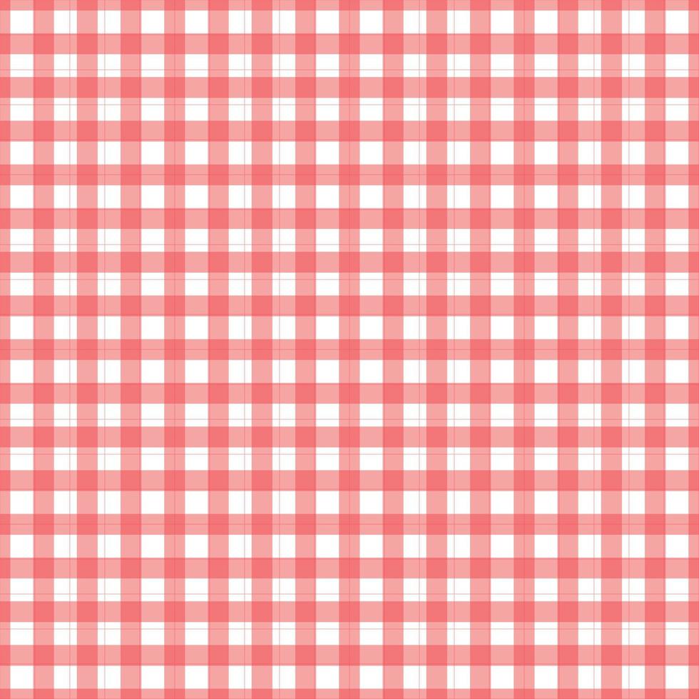 Seamless tartan pattern Vector repeating plaid pattern with pink and white Designs used for publications, gift wrap, textiles, fabrics, checkered backgrounds for tablecloths