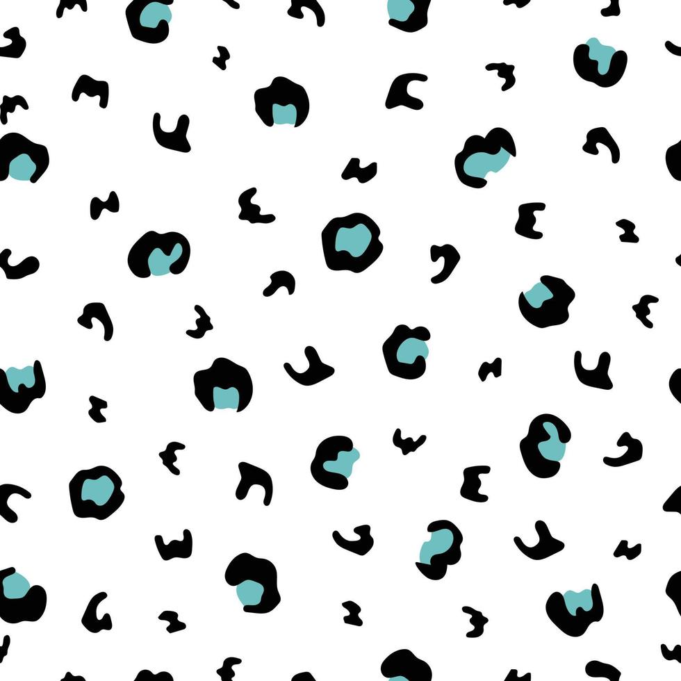 Diseño de patrón de leopardo sin costuras utilizado para tela, moda, textil, ilustración vectorial vector