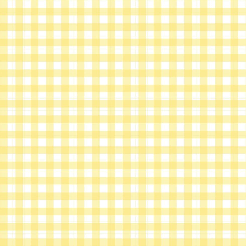 Seamless tartan pattern Vector repeating plaid pattern with yellow and white Designs used for publications, gift wrap, textiles, fabrics, checkered backgrounds for tablecloths