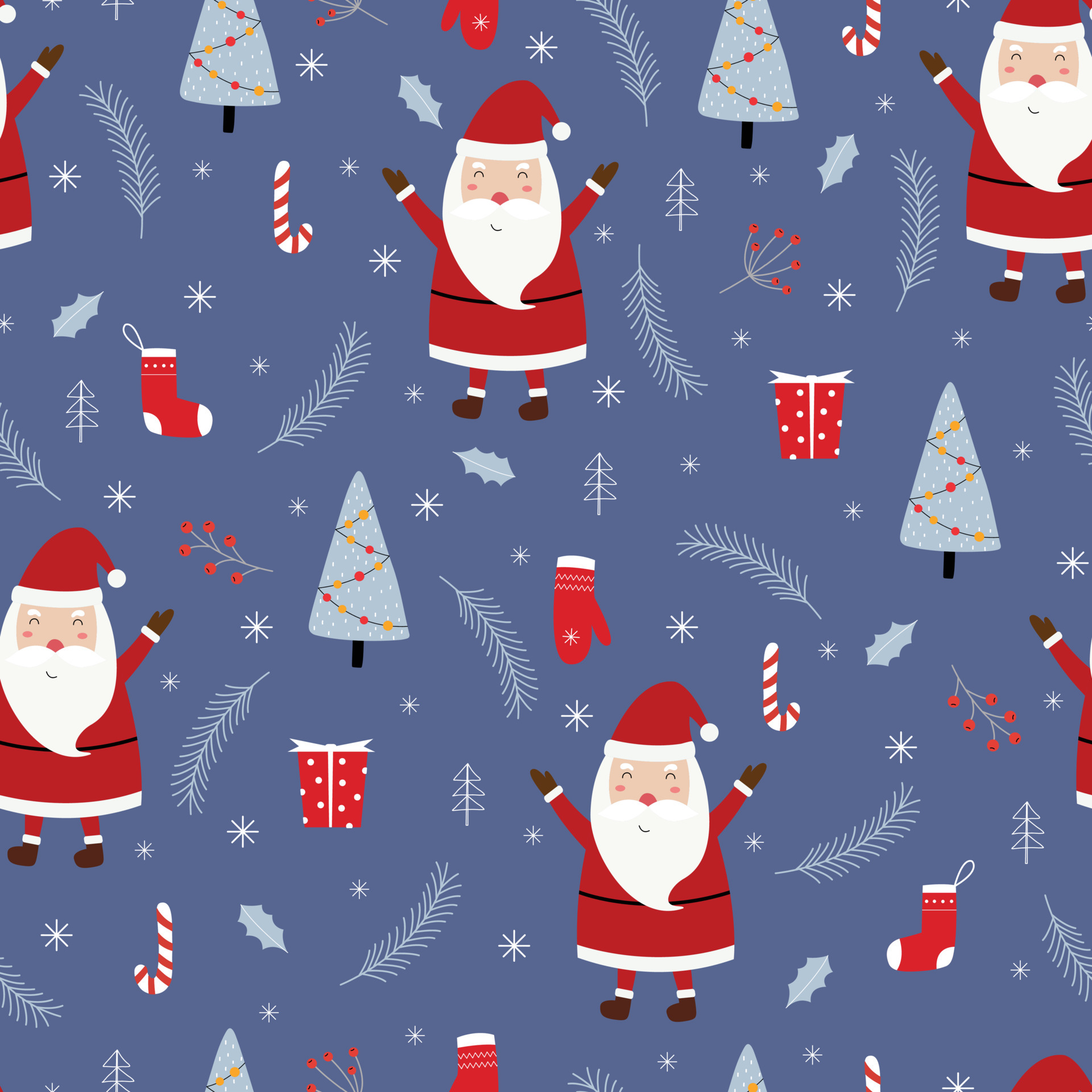 Seamless pattern Christmas background has Santa Claus with gifts and Christmas tree Hand drawn design in cartoon style Used for wallpaper printing, celebration, fashion textile Vector illustration 4552758 Vector Art at Vecteezy Seamless pattern Christmas background has Santa Claus with gifts and Christmas tree Hand drawn design in cartoon style Used for wallpaper printing, celebration, fashion textile Vector illustration 4552758 Vector Art at Vecteezy
