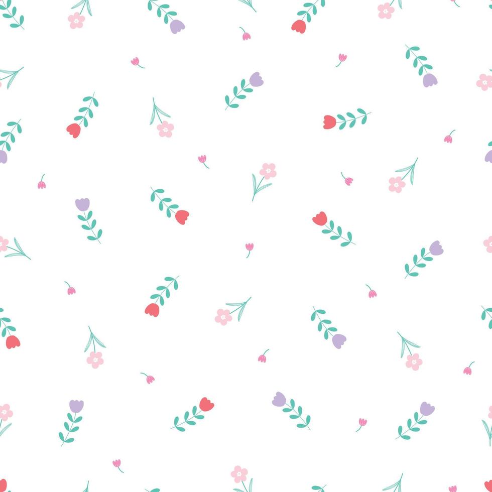 Seamless texture pattern Pink and the red floral background used for textiles, fabrics, printings, gift wrapping paper. Vector illustration