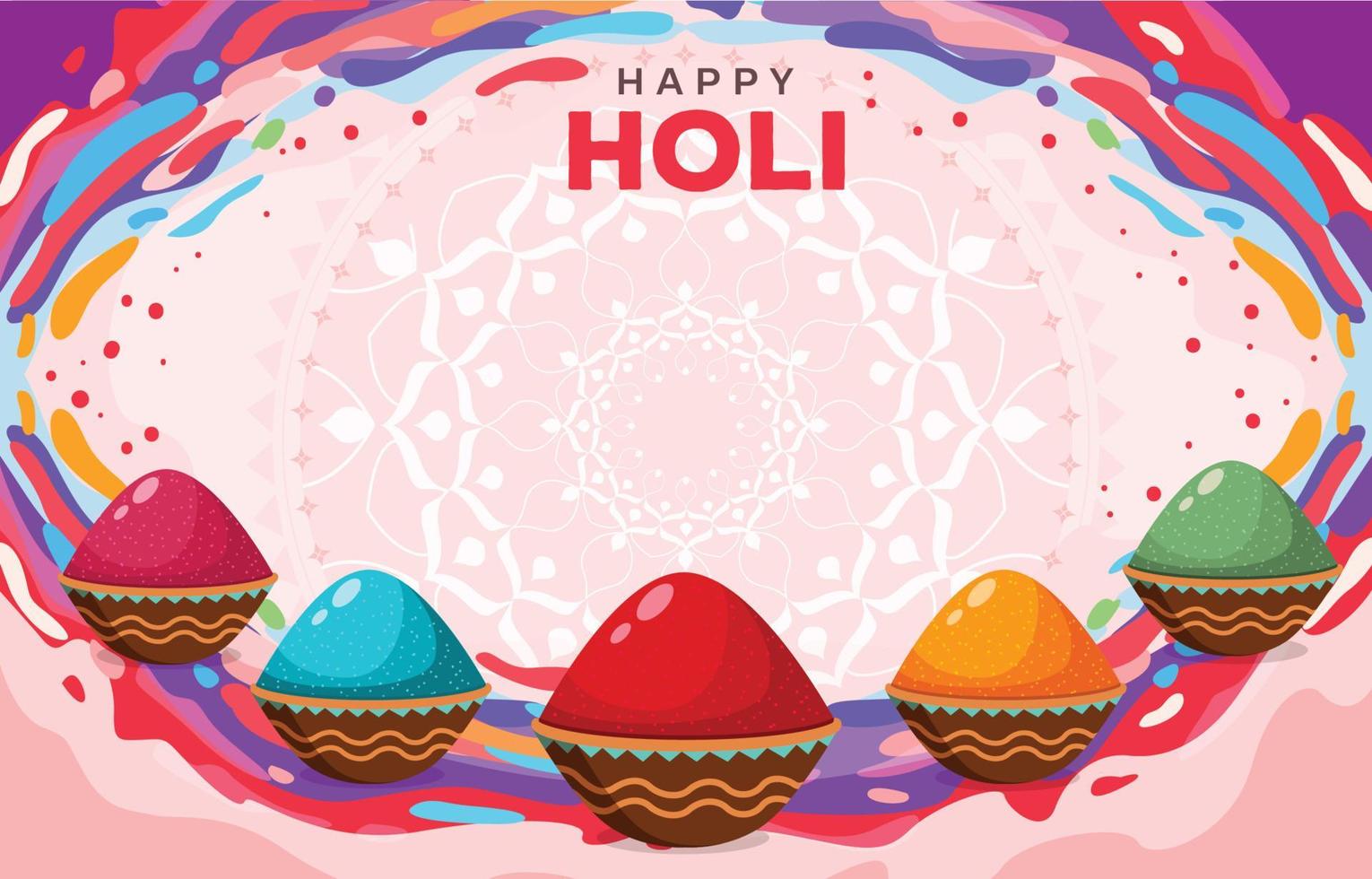 Happy Holi Festival Background vector