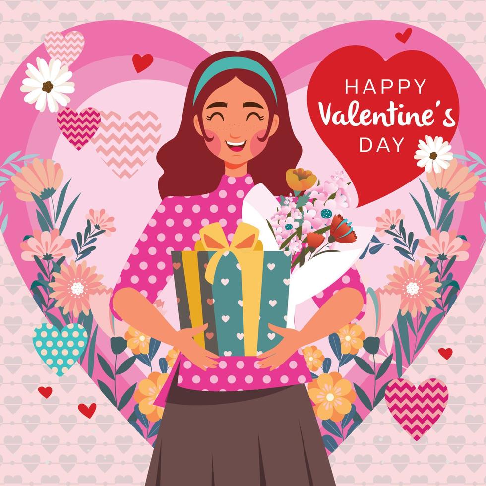 Happy Valentine Day Concept vector