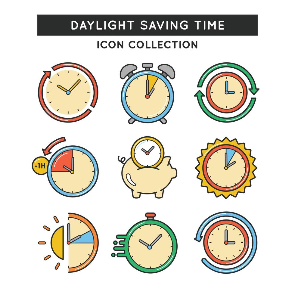 The Advancing of Time During Daylight Saving vector