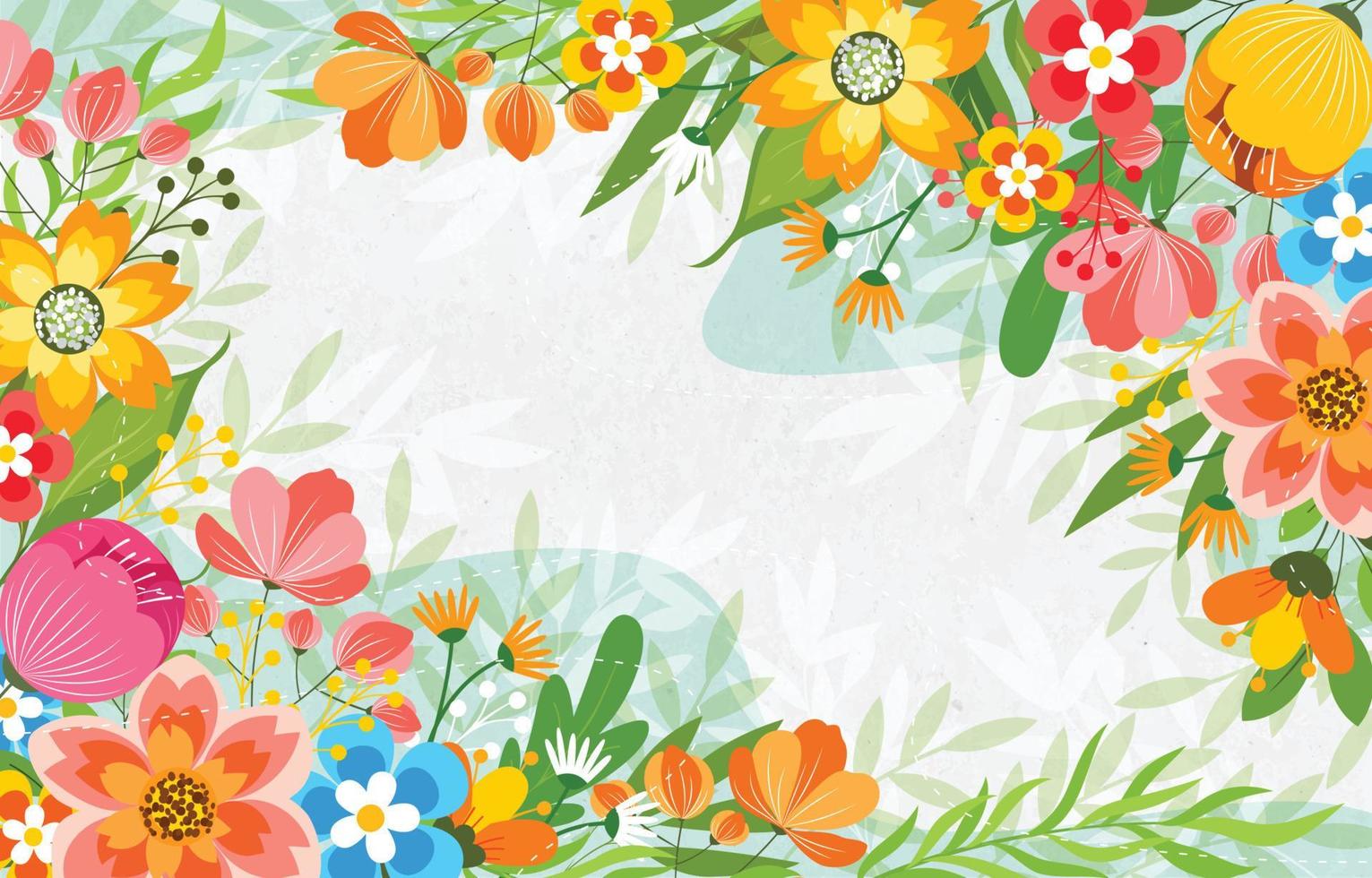 concepto de fondo floral de primavera vector