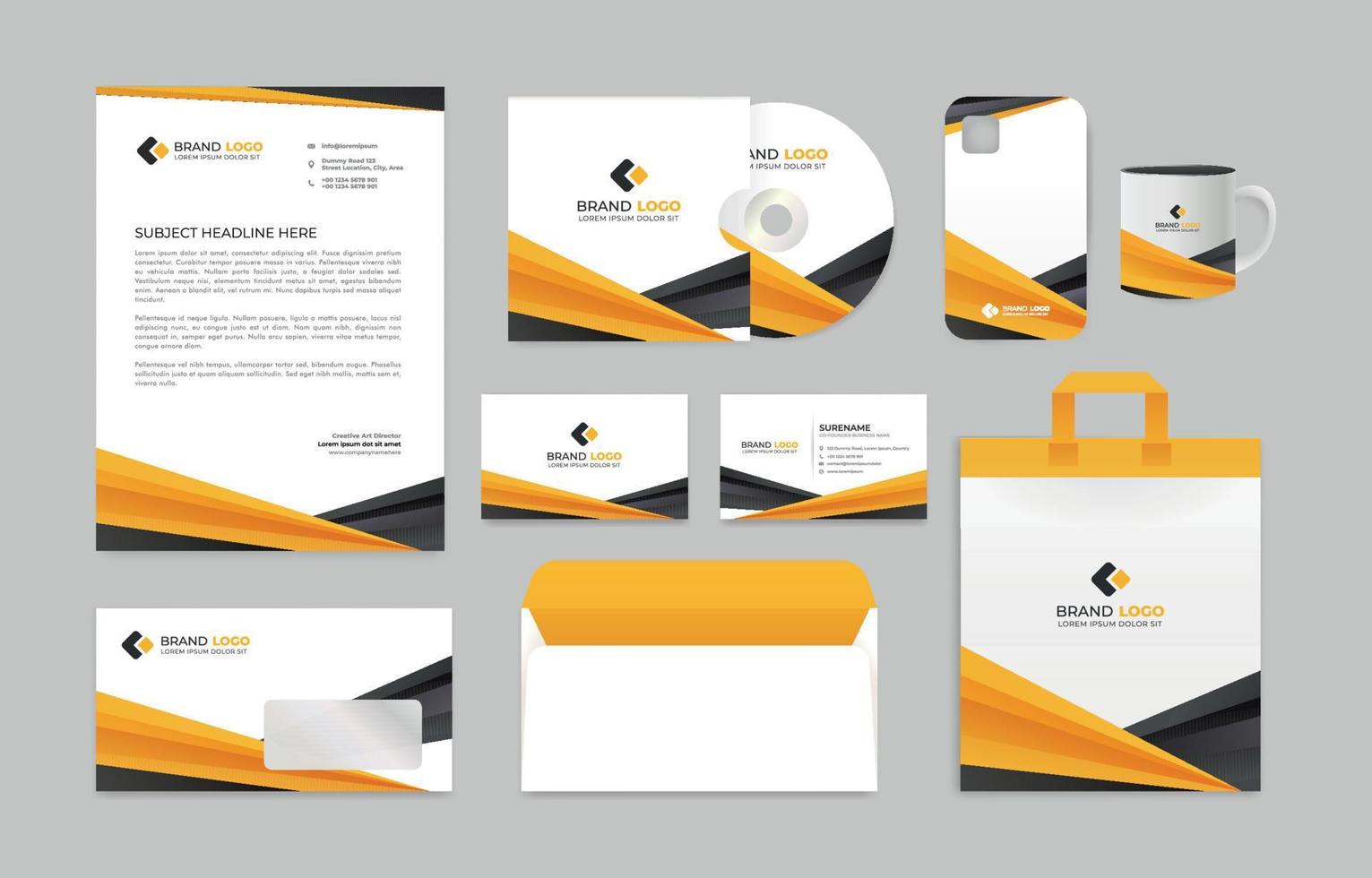 Set of Business Stationery Template vector