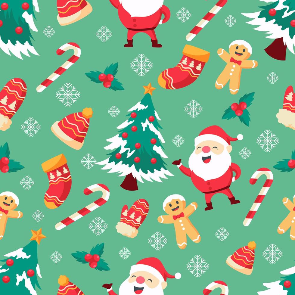 Christmas Seamless Pattern Background vector