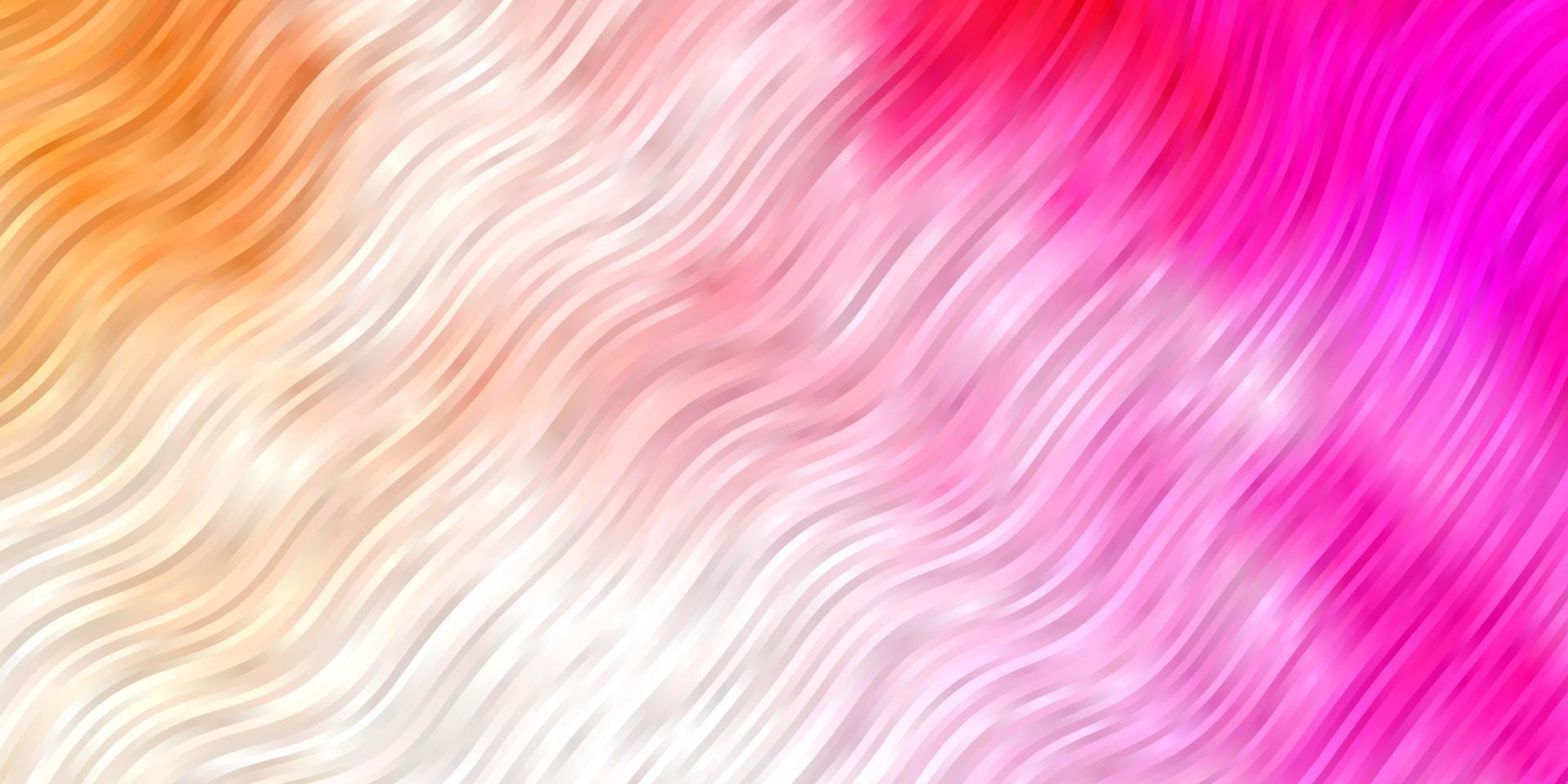Light Pink vector backdrop with curves.