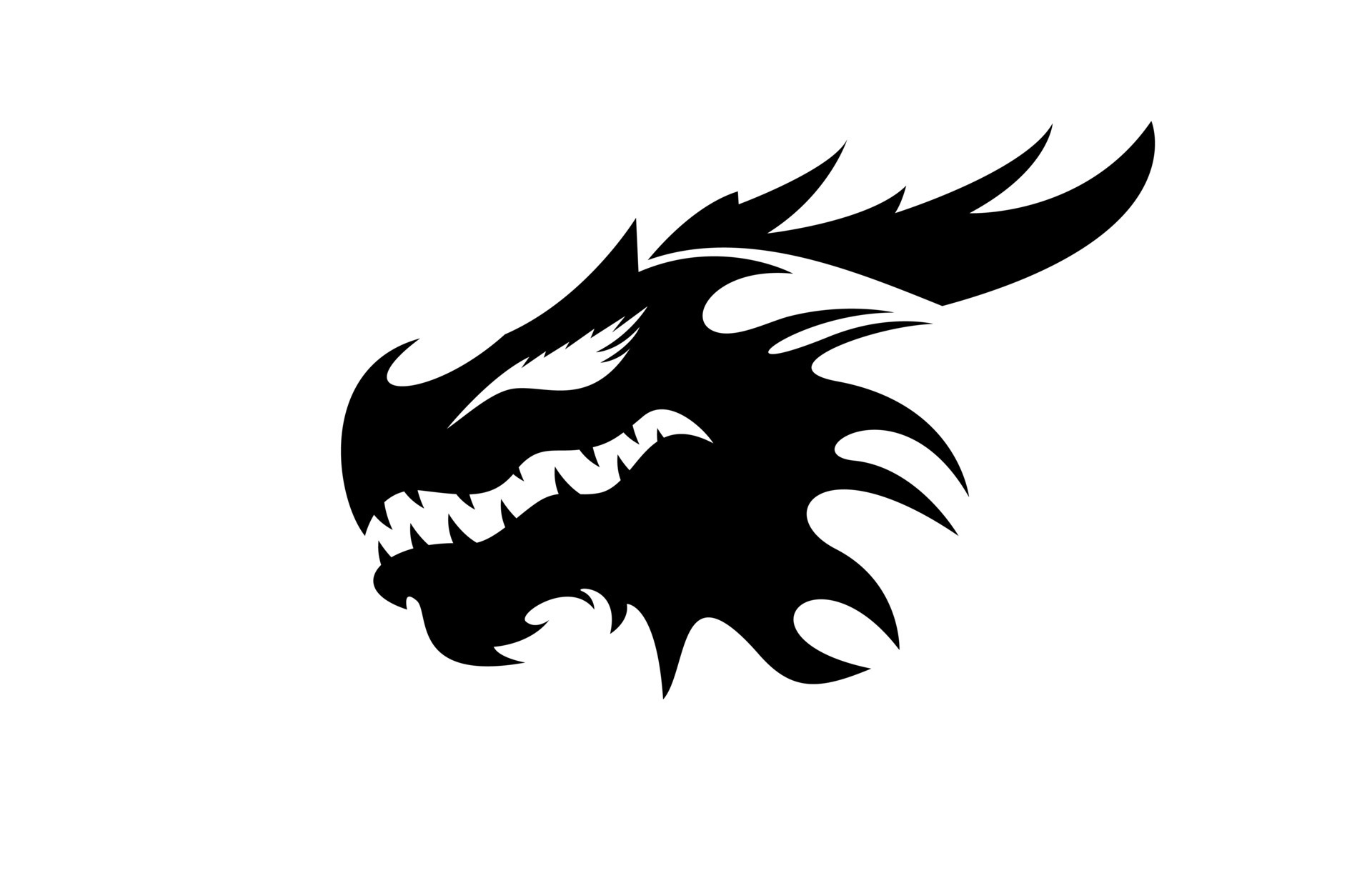 Dragon Head Outline