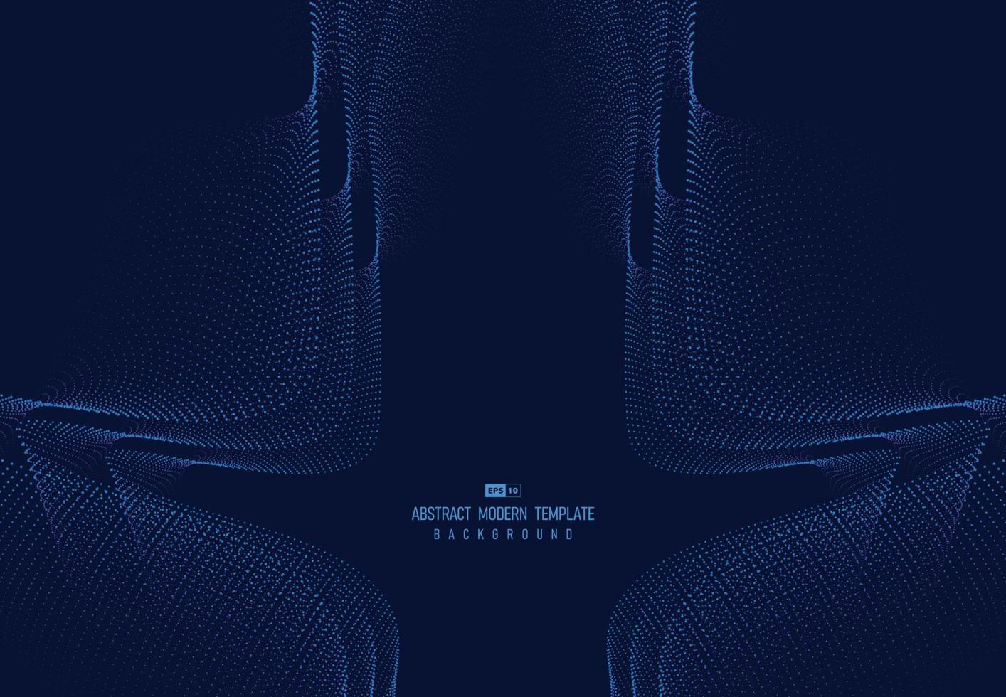 Abstract dot space design of motion element technology artwork background. illustration vector eps10