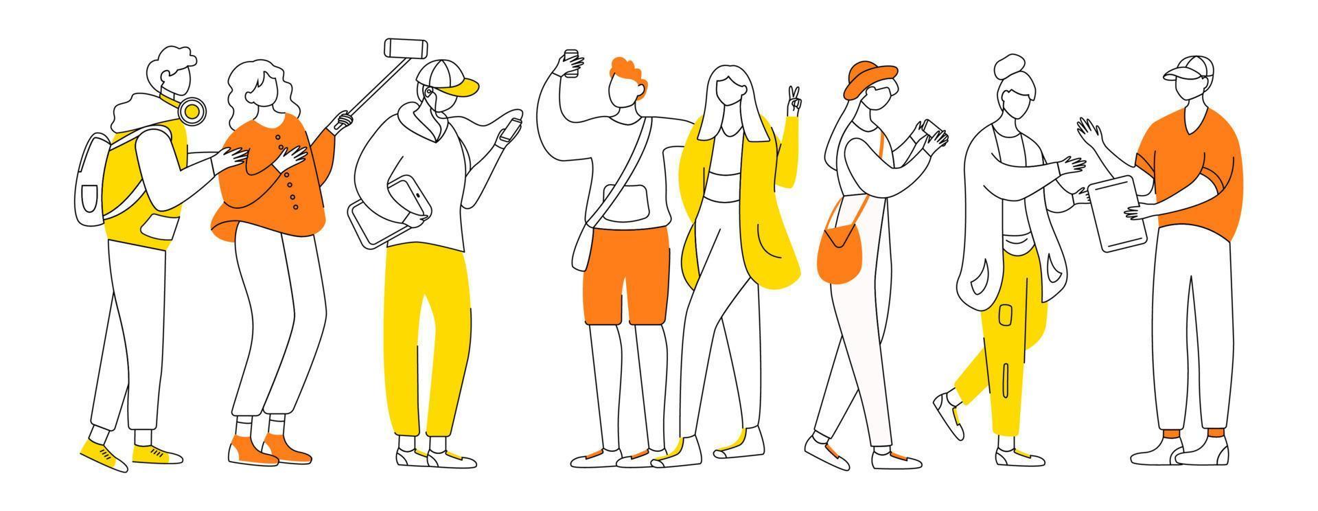 Millennials flat contour vector illustration. Teenager culture. Stylish guys, girls. Teen men, women isolated cartoon outline characters on white background. Adolescent cheerful friends simple drawing 4553211 Vector Art at Vecteezy Millennials flat contour vector illustration. Teenager culture. Stylish guys, girls. Teen men, women isolated cartoon outline characters on white background. Adolescent cheerful friends simple drawing 4553211 Vector Art at Vecteezy