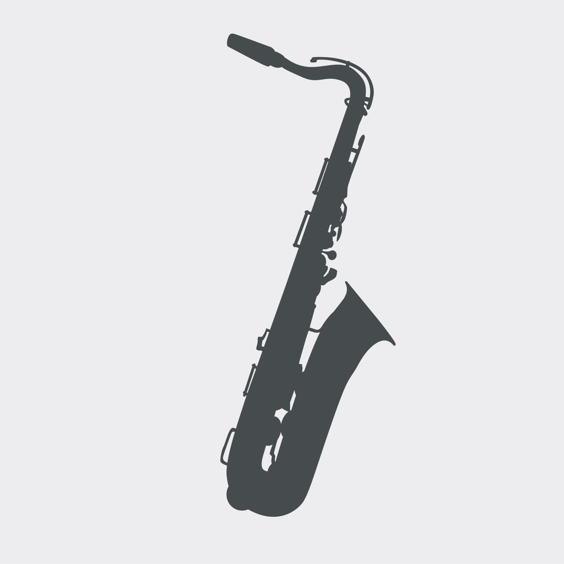 Musical Instrument Saxophone that Plays Jazz Music Direction. Vector