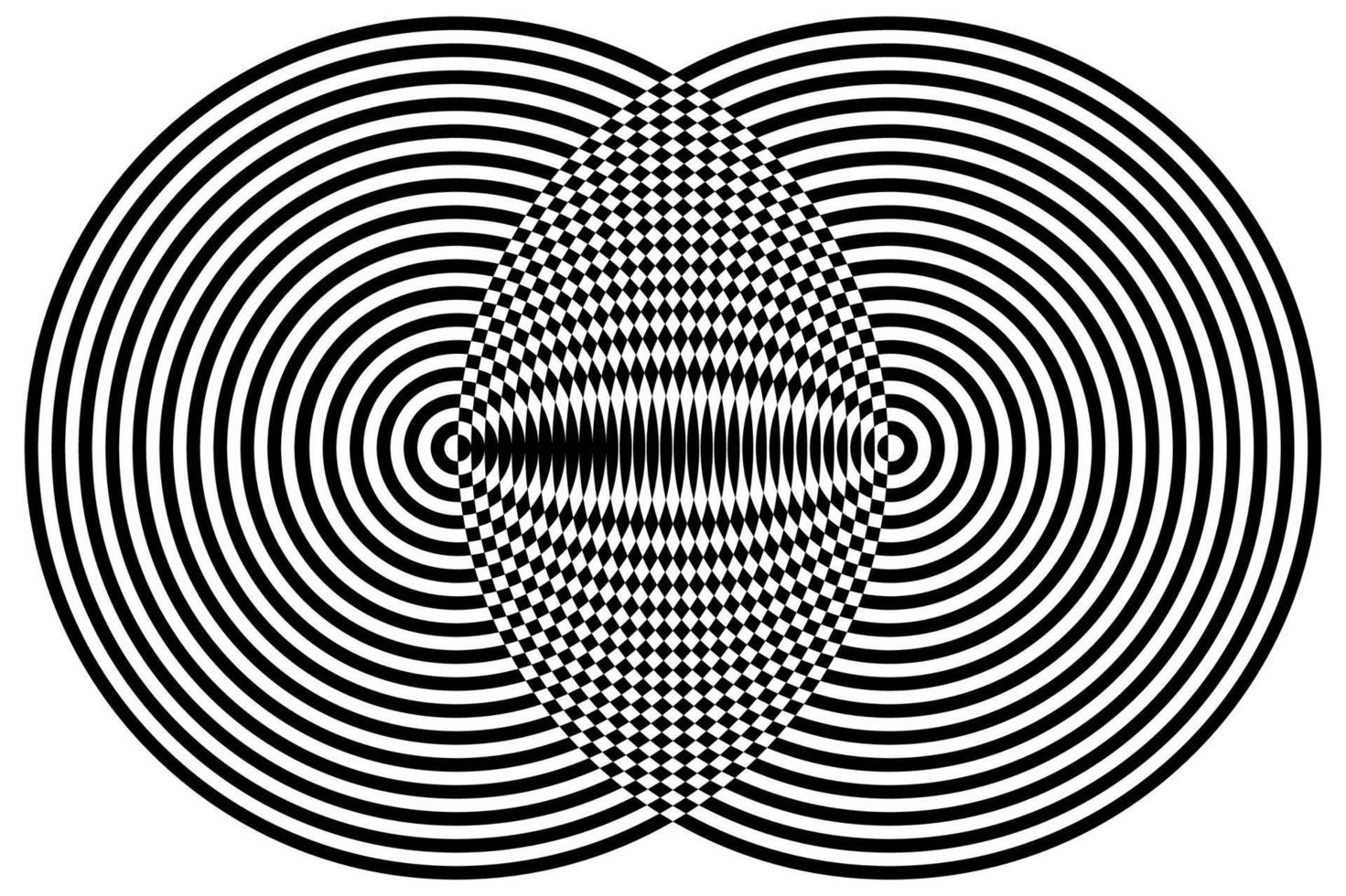 Hypnotic Fascinating Abstract Image.Vector Illustration. vector