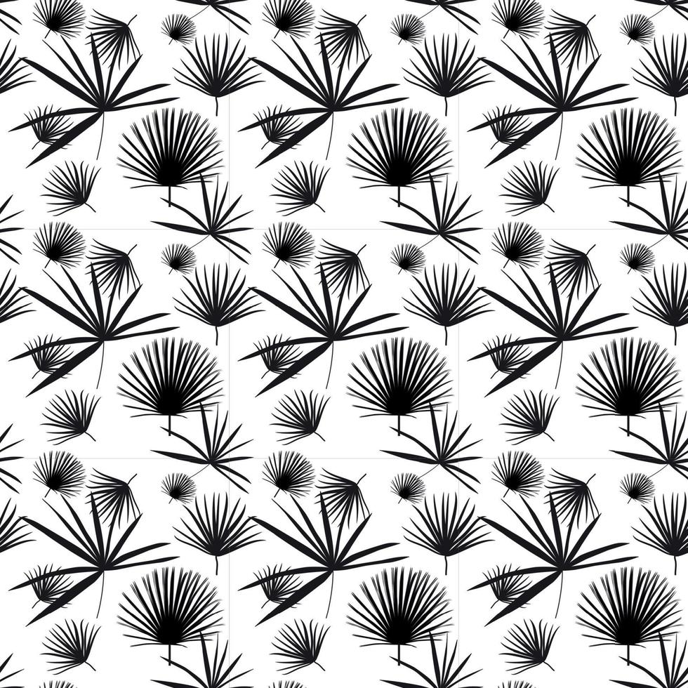 Palm trees seamless pattern. Vector illustration.