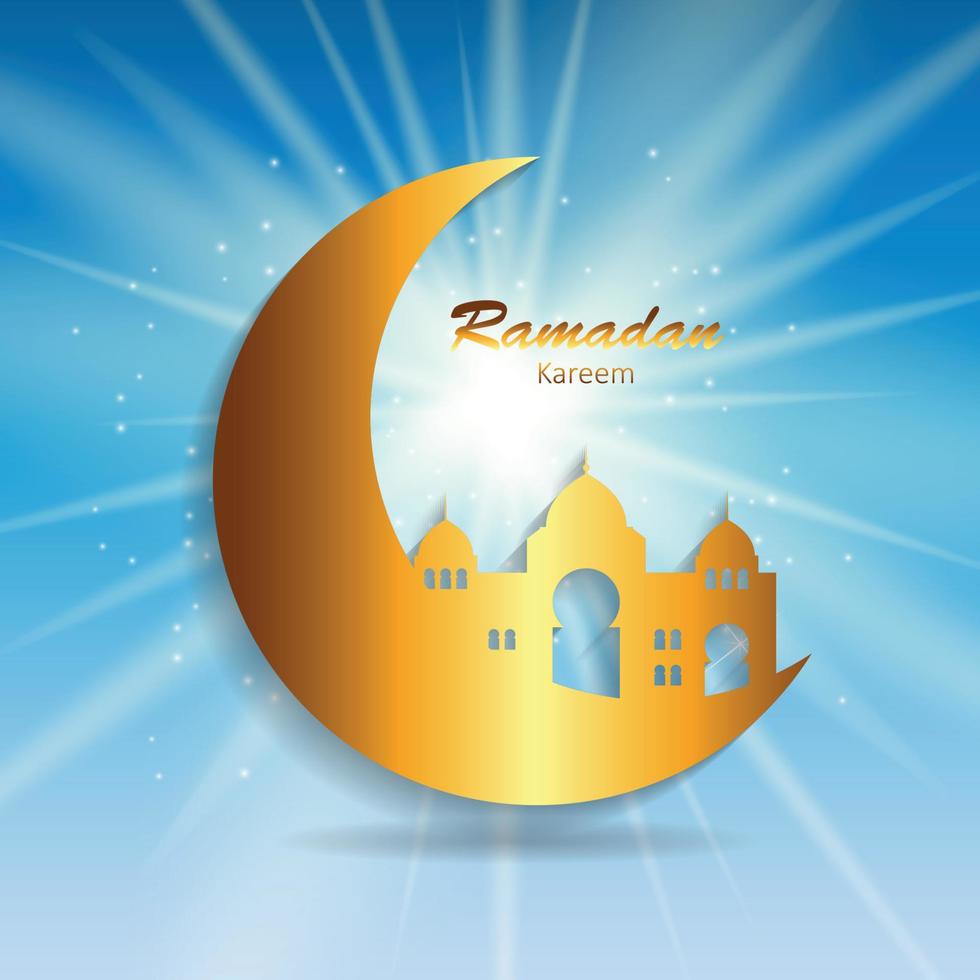 fondo para el festival de la comunidad musulmana ramadan rareem. Eid Mubarak. ilustración vectorial vector
