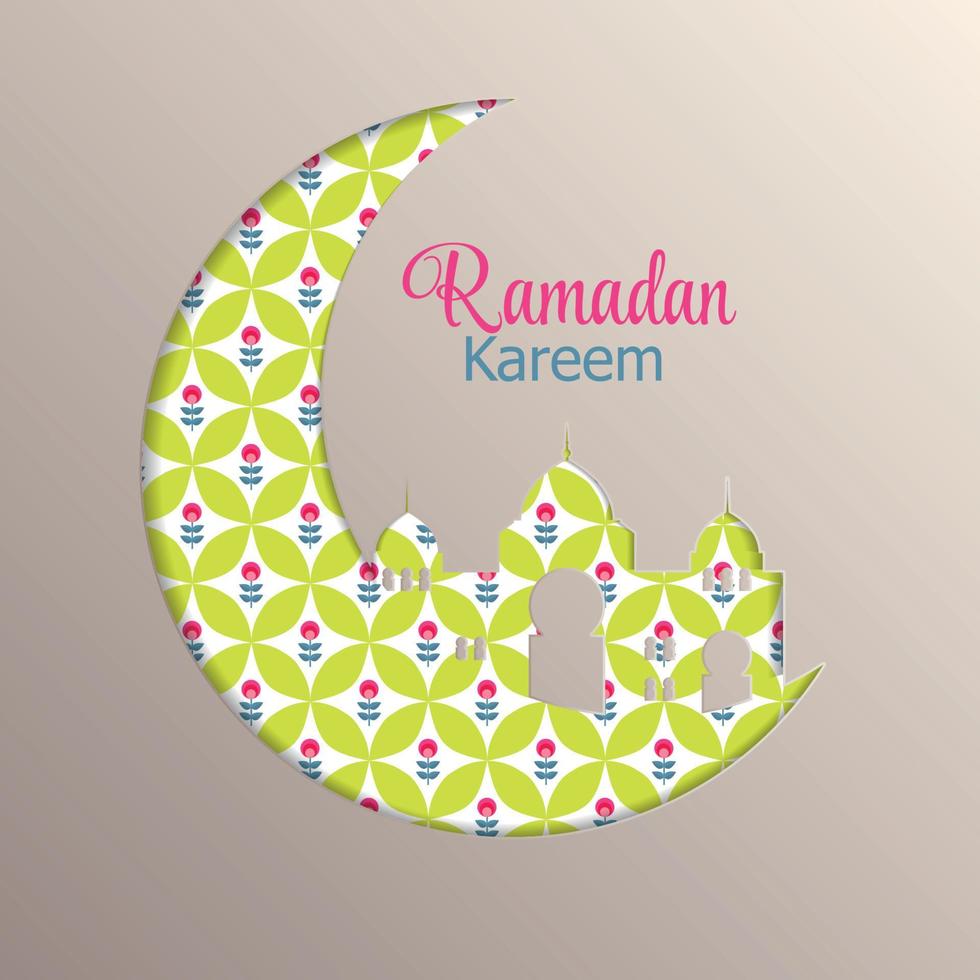 fondo para el festival de la comunidad musulmana ramadan rareem. Eid Mubarak. ilustración vectorial vector